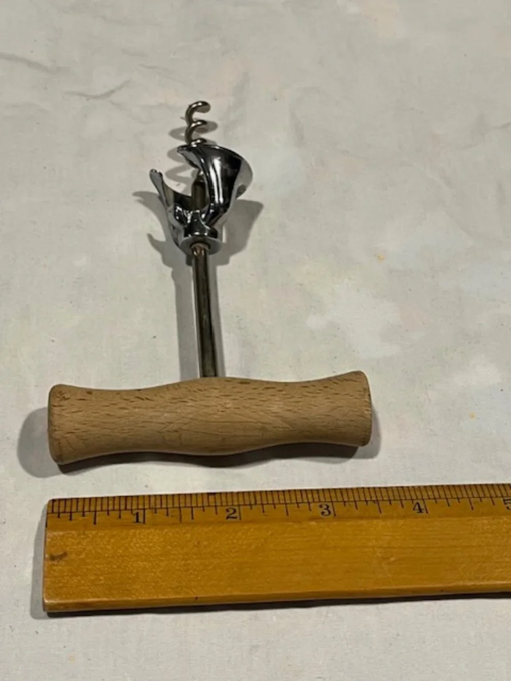 Bell Spiral Corkscrew Wood Handle Wine Cork Bottle Opener 3.5